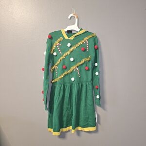 Mad Engine Kids Small 6/6X Christmas Green Dress New w/ Tags!